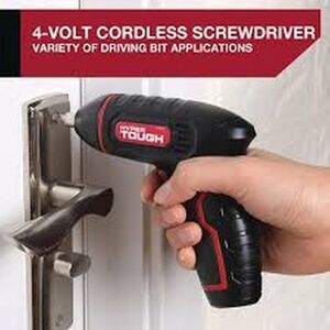 NWT Screwdriver HYPER TOUGH Rechargeable 4 Volt Cordless Drill Power Tool Kit